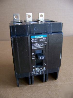 New siemens BQD340 3POLE 40AMP 480V circuit breaker 