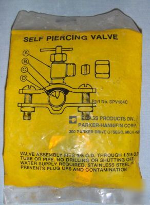 Self piercing valve SPV104C 3/8