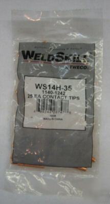 Tweco 14H-35 1140-1202 contact tip (25 pack)