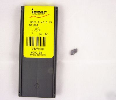 Iscar 10 carbide inserts gsfp 2.40 - .15 ic 328 