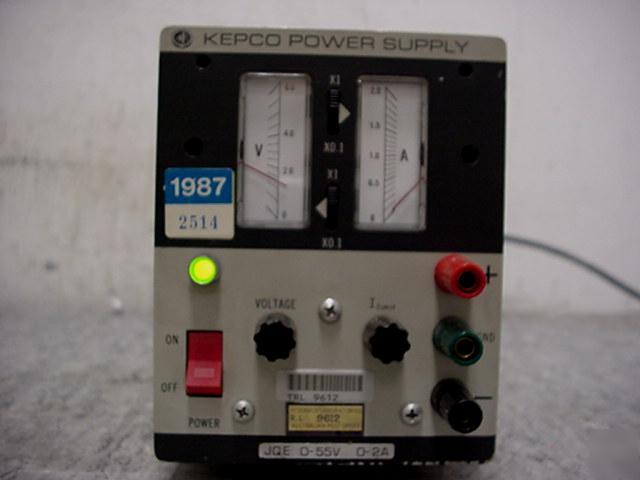 Kepco power supply jqe 0 - 55V 0-2A *tested*