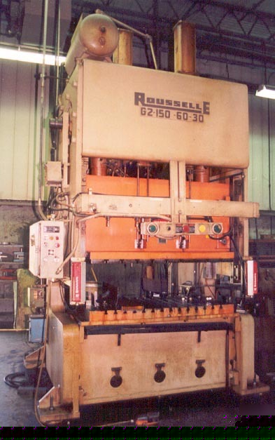 150 ton rousselle double geared mechanical press