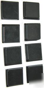 8PK- black square rubber feet (BS36)