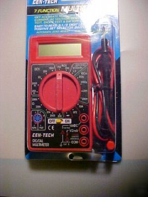 Digital multimeter test eq. (7) functions (20) ranges