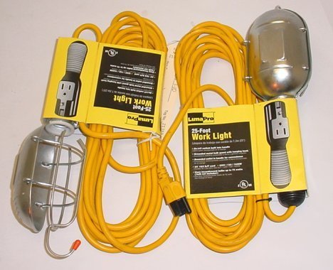 New lot 2 luma pro 25' foot work lights hand held