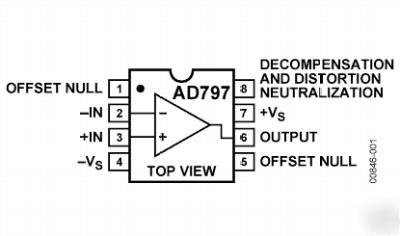 Analog devices AD797 op amps (2 pieces)