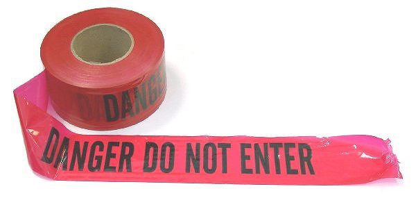 Barrier tape danger danger construction tape