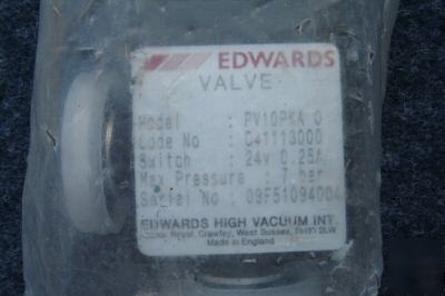 Edwards vacuum C41113000 PV10K isolation valve.