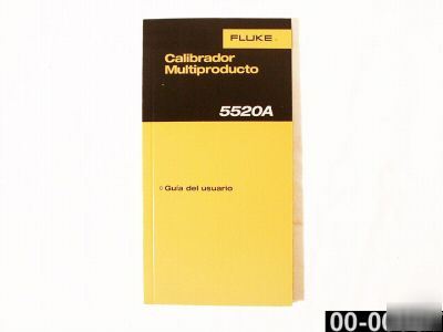 Fluke 5520A guia del usuario manual - espanol spanish