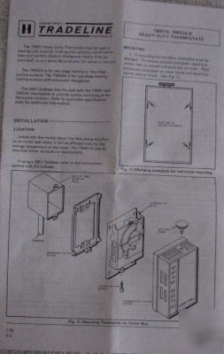 Honeywell T6051A 1016 heavy duty thermostat - 