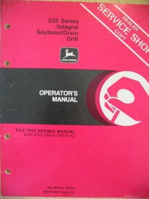 John deere 520 integral soybean grain drill ops manual