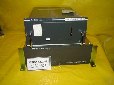 Kokusai electric accuron cq-1500A temperature control