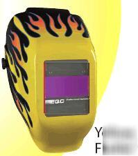 New halo x egq yellow flame welding helmet JAC3013587