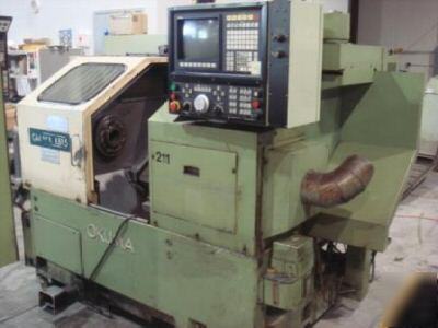 Okuma LB15 big bore cnc lathe 1990