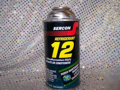 R12, refrigerant 12 freon 12 *sercon 12OZ. can