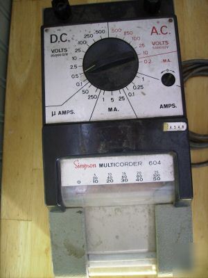 Simpson 604 multicorder chart recorder
