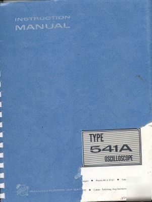 Tek 541A instruction manual.
