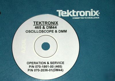Tektronix 465 & DM44 service manuals ( 2 volumes)