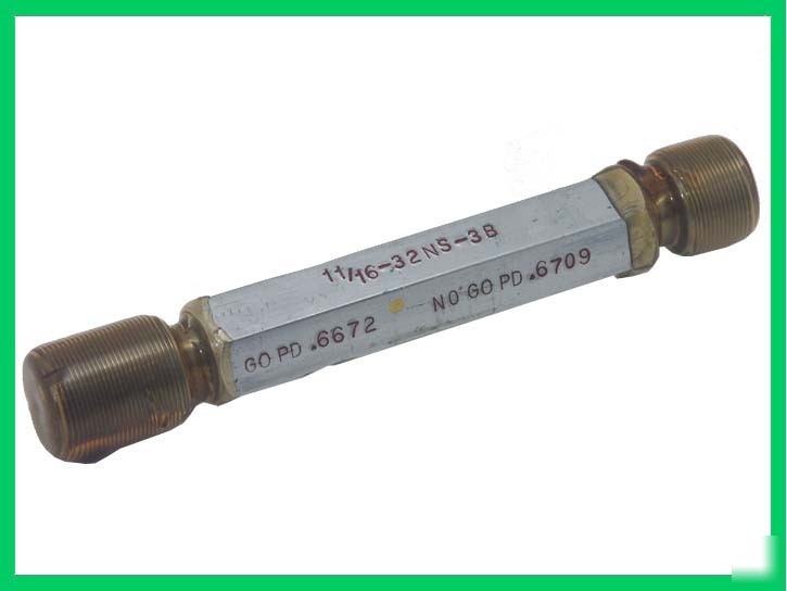 11/16-32 ns class 3B go-nogo thread gage