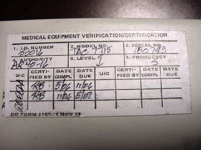 Bio systems target ventilation meter tac-7715 gasometer