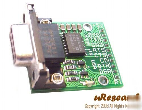 Breadboard RS232 serial uart to ttl converter adapter