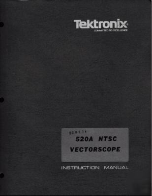 Complete tek tektronix 520A service & operating manual