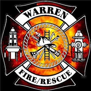 Firefighter custom maltese decal emt paramedic xmas 