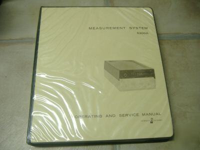 Hp 5300A measurement system op/ser manual
