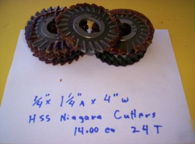 Hss milling cutters 1/4