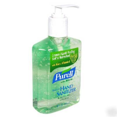 New lot of 5 purell hand sanitizers with aloe 12 oz 