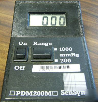 Sensym dual-range digital manometer, calibrated
