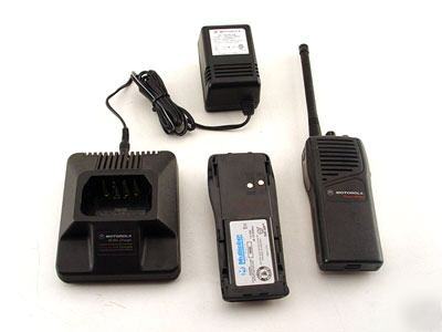 Used motorola vhf GP350 5W 2CH radio + rapid charger