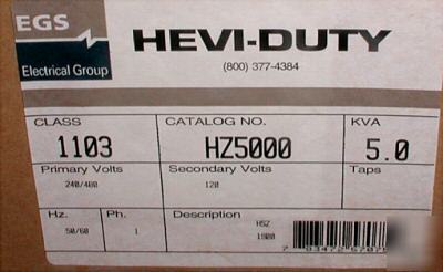 Sola hevi-duty hsz series 5 kva transformer HZ5000