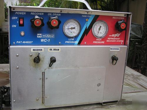 The flash watsco refrigerant recovery system model WC1