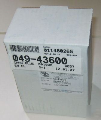 Tiger drylac powder 49/43600 candy blue 2 lb box