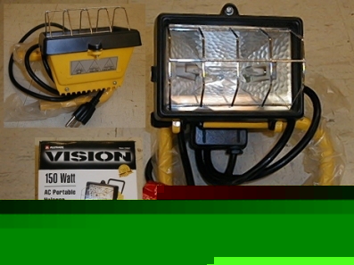 150W ac portable halogen light lot of 5