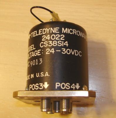 Teledyne sma coaxial CS38S14 rf switch dc to 18GHZ 