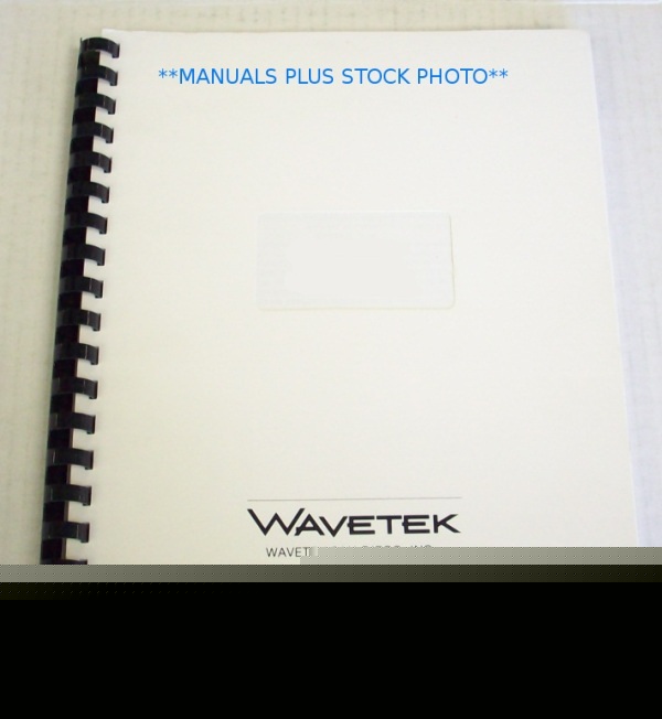 Wavetek 158/159 op/service manual - $5 shipping 
