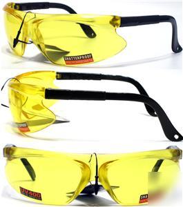 Mark yellow lens safety glasses sunglasses motorcycle
