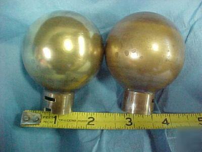 New brass door knobs knob ball sphere tube end (15) 
