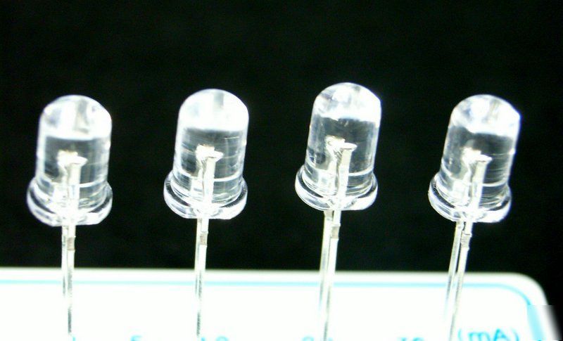 100X 5MM uv lamp ultra violet led free resistor