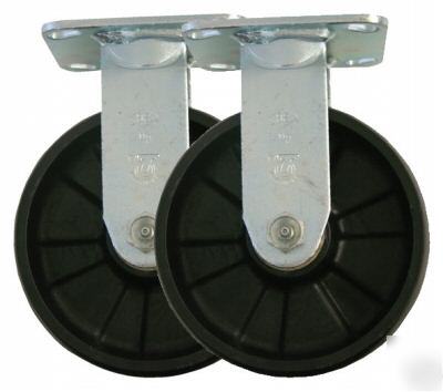 8 x 2 glass filled nylon - rigid caster â€“ industrial