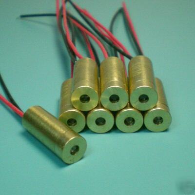 8 x 650NM 5MW laser dot module 3VDC full brass case