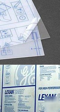 5 pc lot of ge lexan 9600 polycarbonate 18 x 24 x .093