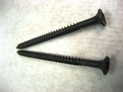 8 x 2-1/2 phillips fine thread drywall screws blk 2500