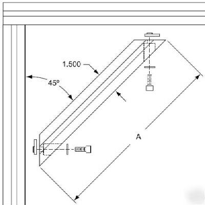 8020 aluminum 45 degree support 15 s 2526 n