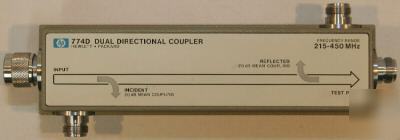 Agilent/hp 774D dual directional coupler 215-400 mhz