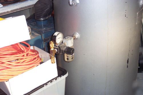 Air compressor 5 horse curtis industrial model 