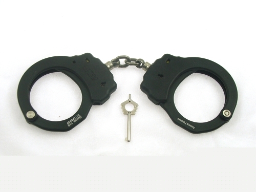 Asp police issue all black pro chain handcuffs 