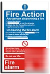 Fire alarm instruc. sign-adh.vinyl-200X300MM(mu-037-af)